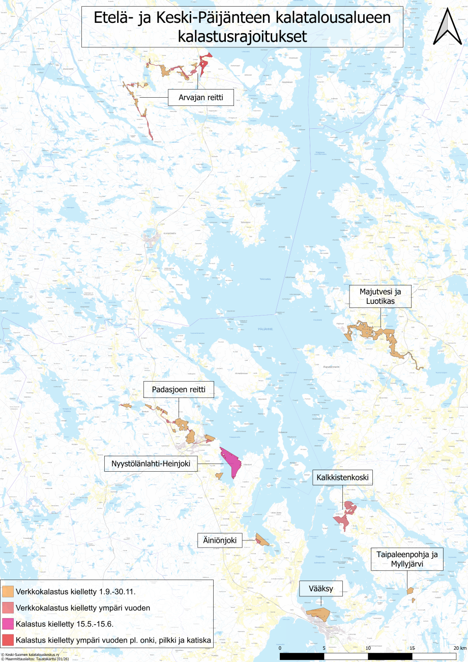 Ekp rauhoitusalueet 2026